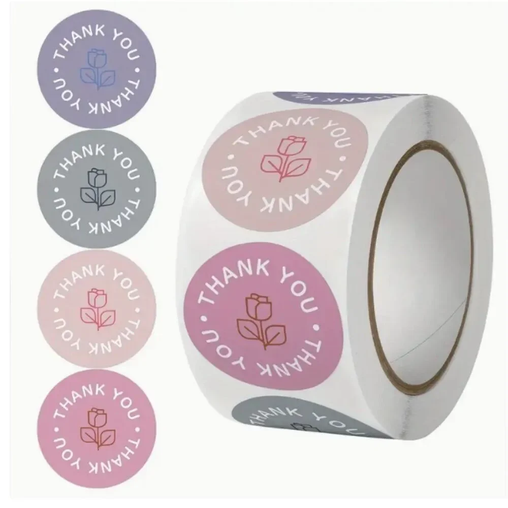 860 CT THANK YOU For supporting my small business 4 Rolls Sticker bundle